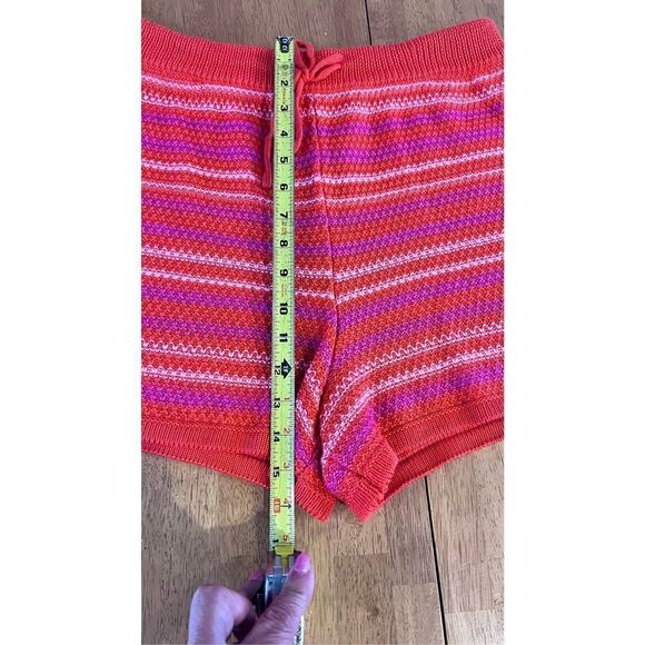 MADDEN NYC RED PINK PURPLE SHORTS WOMENS SIZE L - Picture 5 of 12